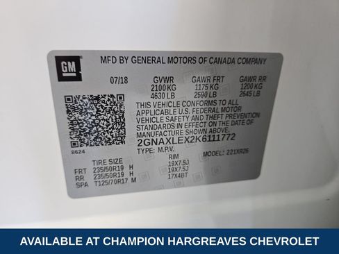 Used 2019 Chevrolet Equinox LT FWD image 42