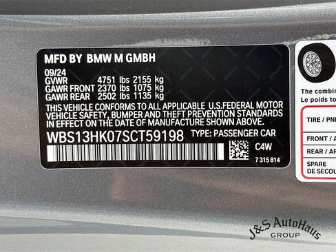 Used 2025 BMW M4 Coupe w/ Executive Package RWD image 38