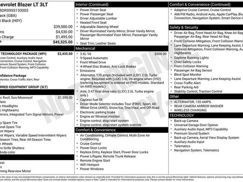 Used 2025 Chevrolet Blazer LT w/ Sound & Technology Package FWD image 55