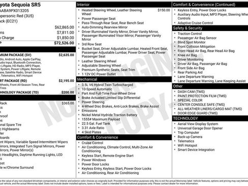 Used 2023 Toyota Sequoia SR5 w/ SR5 Premium Package AWD/4WD image 49