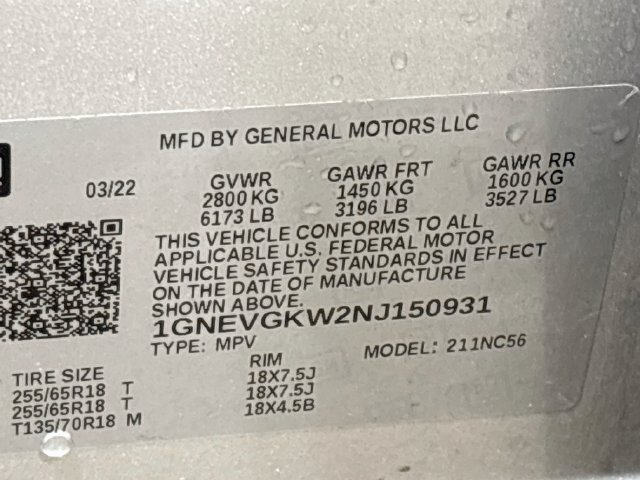 Used 2022 Chevrolet Traverse LT AWD/4WD image 25