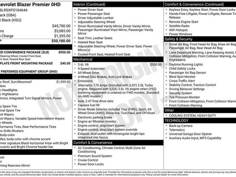 Used 2023 Chevrolet Blazer Premier w/ Enhanced Convenience Package image 32