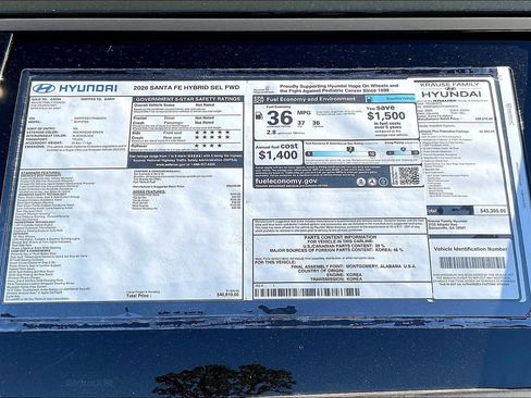 New 2026 Hyundai Santa Fe SEL image 14
