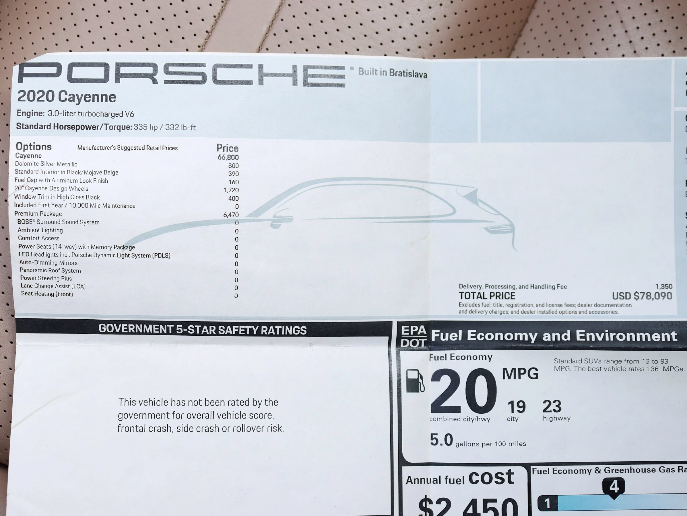 Used 2020 Porsche Cayenne AWD/4WD image 2