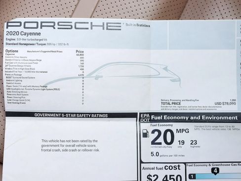 Used 2020 Porsche Cayenne AWD/4WD image 2