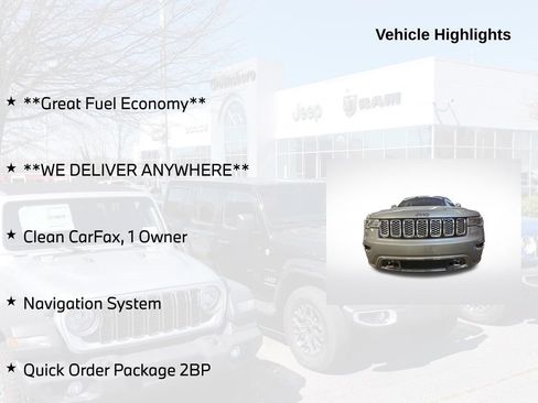 Used 2020 Jeep Grand Cherokee Overland AWD/4WD image 5