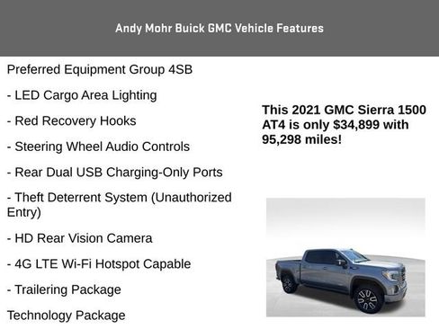 Used 2021 GMC Sierra 1500 AT4 w/ Technology Package AWD/4WD image 20