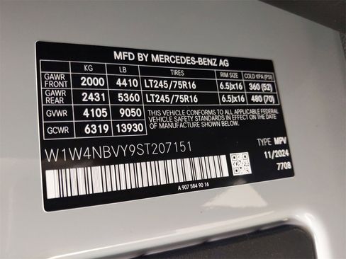 New 2025 Mercedes-Benz Sprinter 2500 image 14