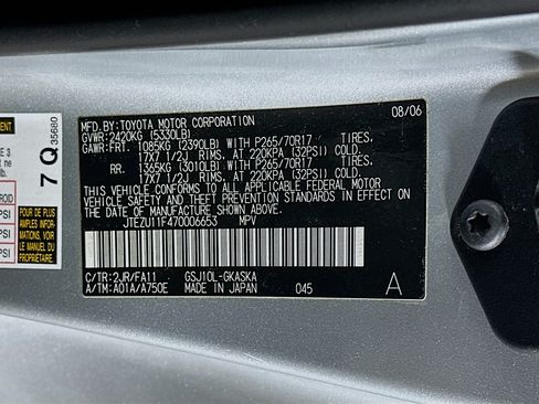 Used 2007 Toyota FJ Cruiser 2WD image 12
