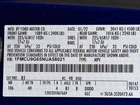 Used 2022 Ford Escape SE w/ Convenience Package image 17