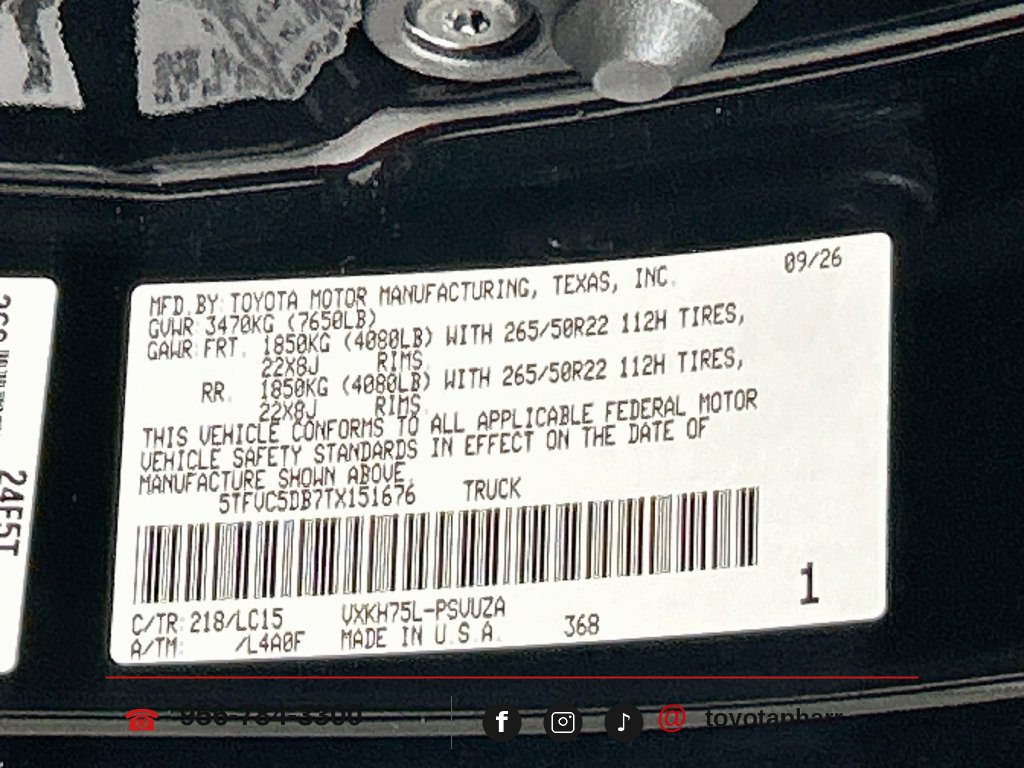 New 2026 Toyota Tundra Capstone AWD/4WD image 31