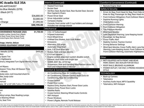 Used 2023 GMC Acadia SLE w/ Driver Convenience Package image 19