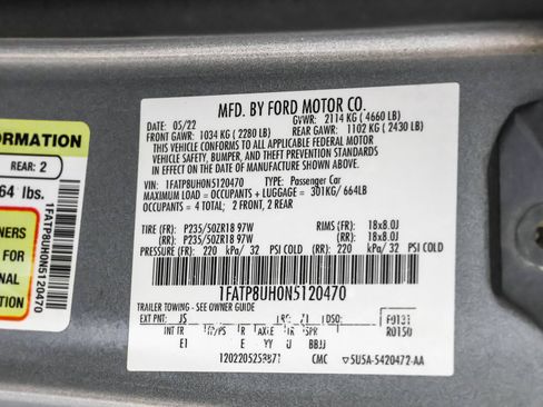 Used 2022 Ford Mustang Premium RWD image 45