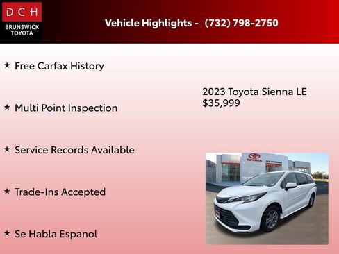 Used 2023 Toyota Sienna LE image 4