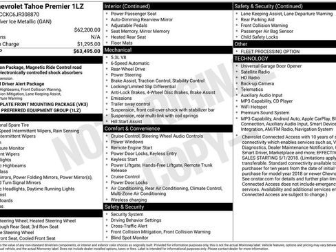 Used 2018 Chevrolet Tahoe Premier RWD image 5