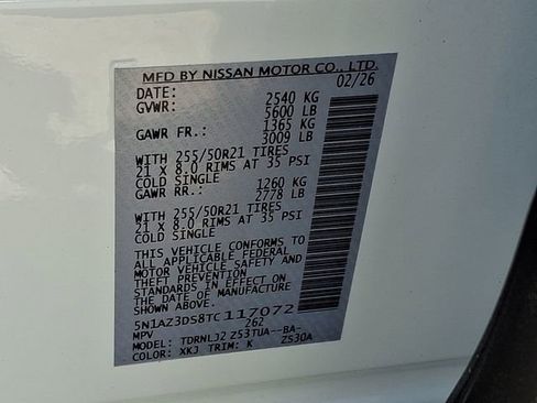 New 2026 Nissan Murano Platinum image 20