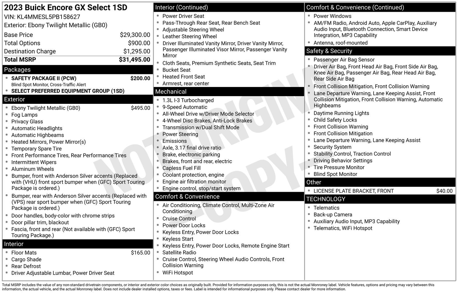 Used 2023 Buick Encore GX Select w/ Safety Package II AWD/4WD image 28
