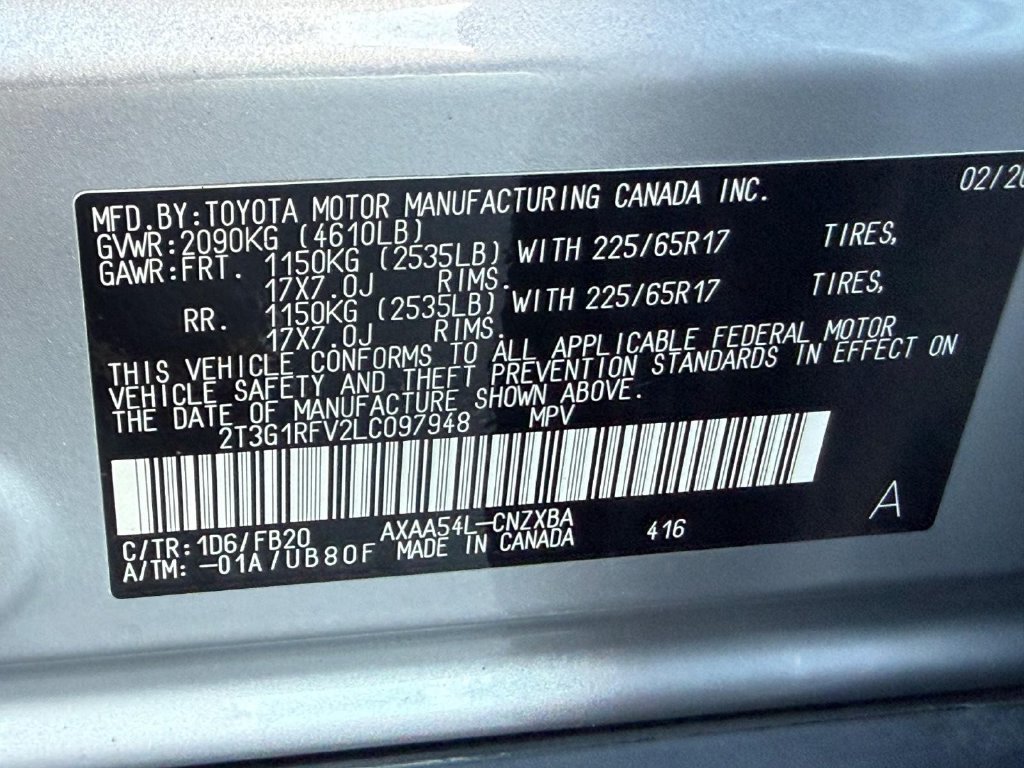 Used 2020 Toyota RAV4 LE w/ All Weather Liner Package AWD/4WD image 22