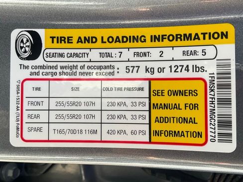 Used 2021 Ford Explorer Limited w/ Equipment Group 301A image 65