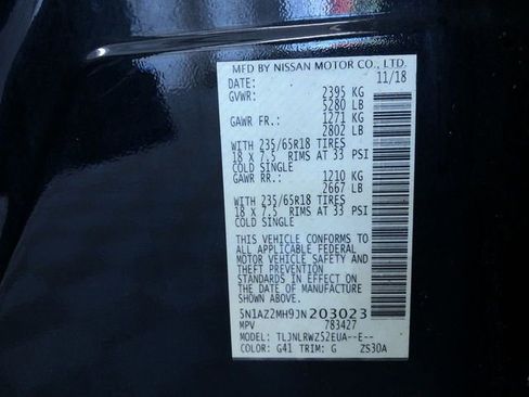 Used 2018 Nissan Murano SL w/ Moonroof Package AWD/4WD image 34