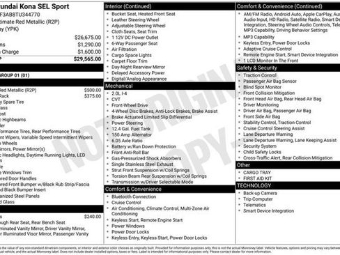 Certified 2026 Hyundai Kona SEL Sport FWD image 29