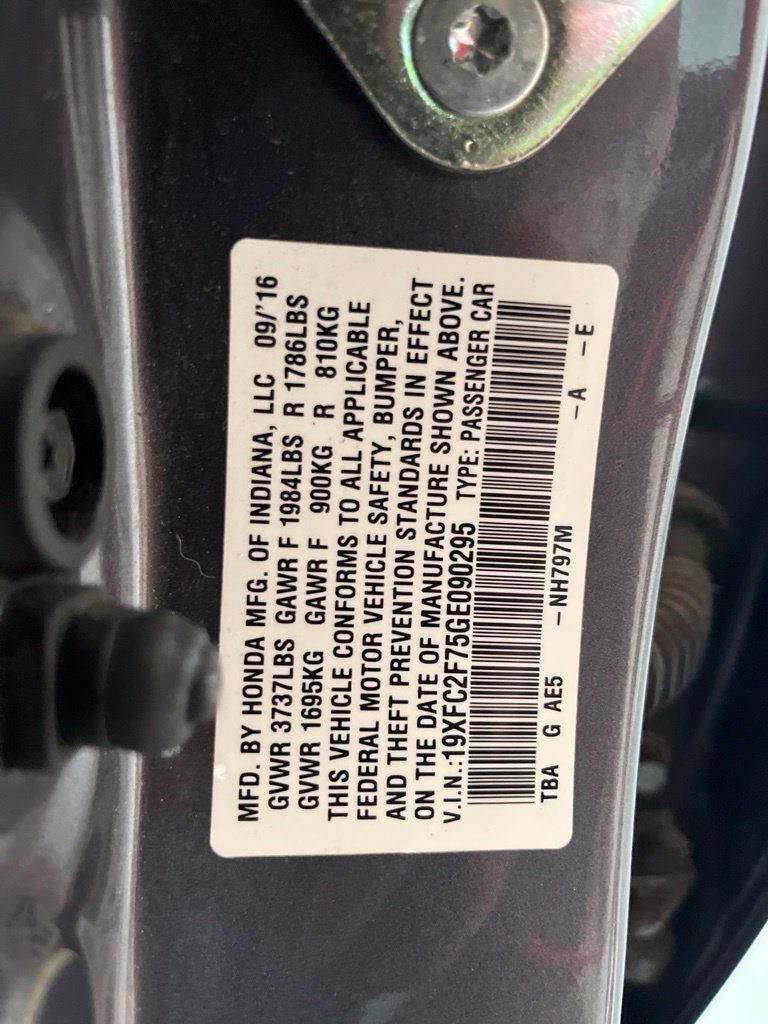 Used 2016 Honda Civic EX image 75