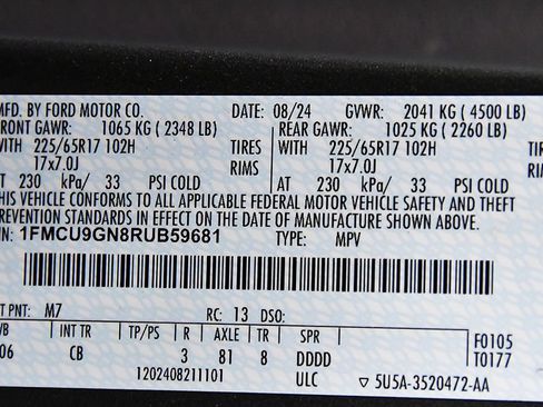 Used 2024 Ford Escape Active AWD/4WD image 17