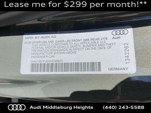 Certified 2025 Audi A5 2.0T Premium w/ Convenience Package image 22