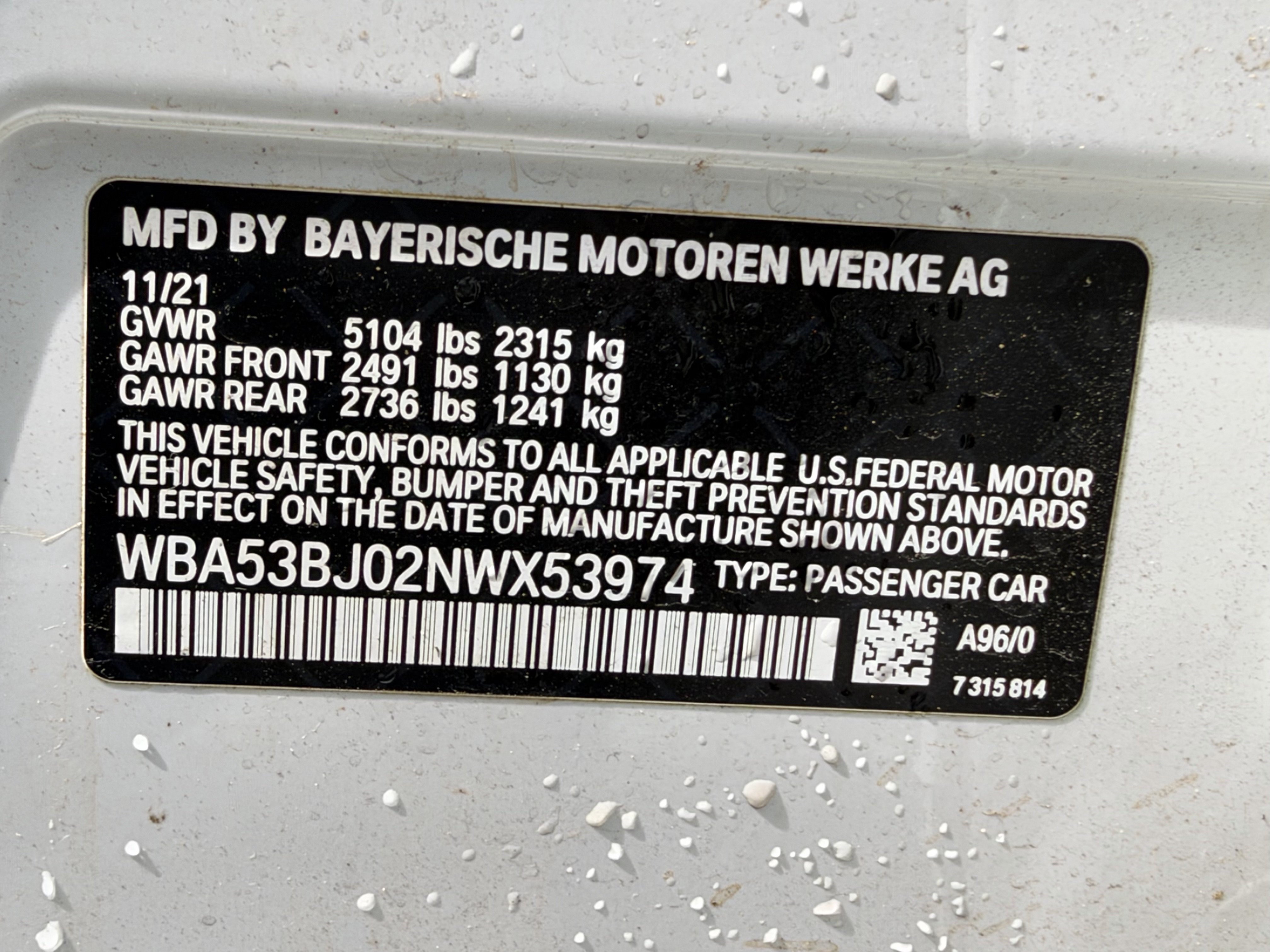 Used 2022 BMW 540i w/ Convenience Package RWD image 32