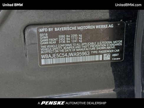 Used 2018 BMW 540i w/ M Sport Package RWD image 15
