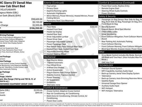 Used 2026 GMC Sierra EV Denali AWD/4WD image 3
