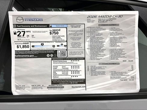 New 2026 MAZDA CX-30 AWD 2.5 S image 41