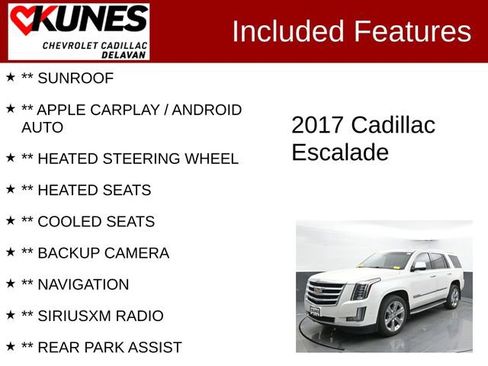 Used 2017 Cadillac Escalade Luxury AWD/4WD image 3
