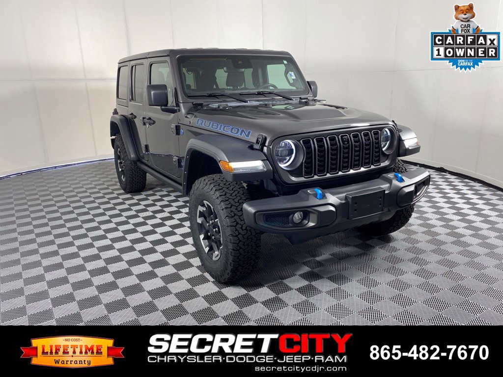 Used 2024 Jeep Wrangler Unlimited Rubicon 4xe w/ Technology Group AWD/4WD image 1