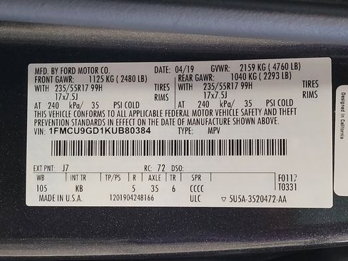 Used 2019 Ford Escape SE AWD/4WD image 33