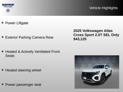 Used 2025 Volkswagen Atlas Cross Sport SEL image 16