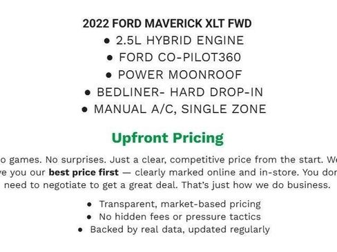 Certified 2022 Ford Maverick XLT w/ XLT Luxury Package image 1