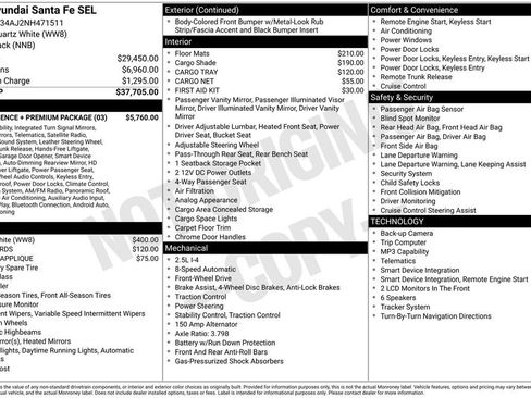 Used 2022 Hyundai Santa Fe SEL w/ Convenience + Premium Package FWD image 1