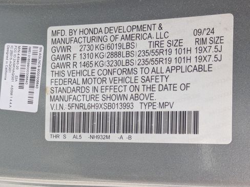 Certified 2025 Honda Odyssey Elite image 33