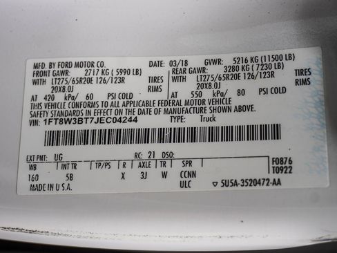 Used 2018 Ford F350 Lariat w/ Lariat Ultimate Package image 38