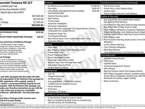 Used 2023 Chevrolet Traverse RS w/ LPO, Cargo Package AWD/4WD image 1