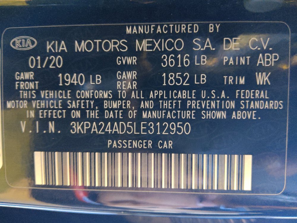 Used 2020 Kia Rio LX FWD image 33