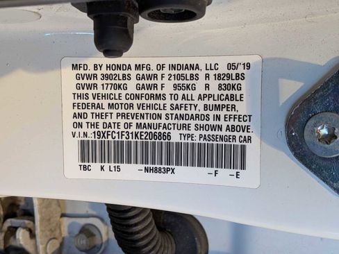 Certified 2019 Honda Civic EX image 34