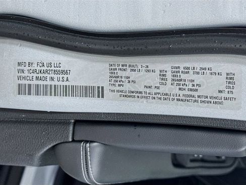 New 2026 Jeep Grand Cherokee L 4WD image 36