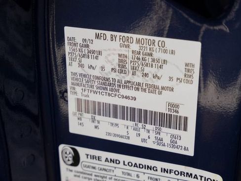 Used 2012 Ford F150 XLT w/ XLT Chrome Pkg image 51