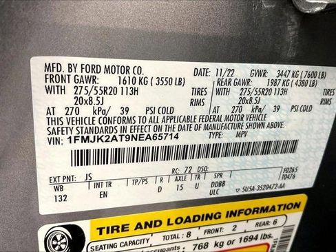 Used 2022 Ford Expedition Max Limited image 34