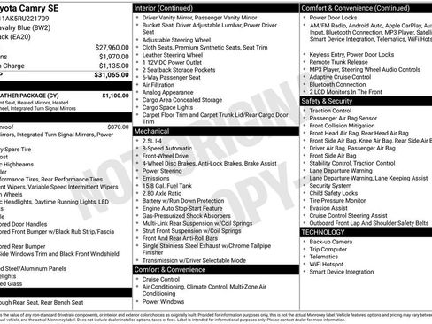 Certified 2024 Toyota Camry SE w/ Cold Weather Package image 2