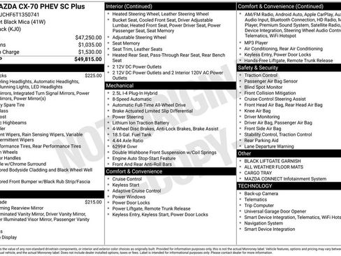 New 2026 MAZDA CX-70 SC Plus AWD/4WD image 3