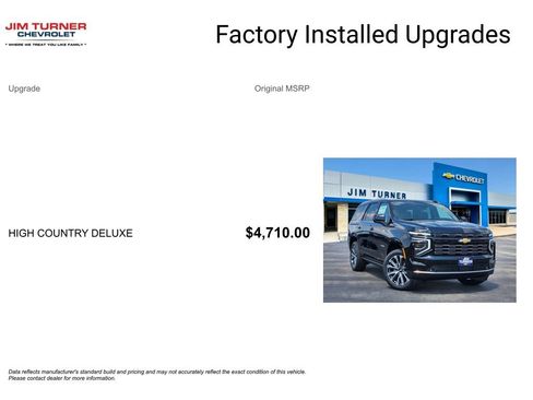 New 2026 Chevrolet Tahoe High Country RWD image 4