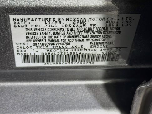Used 2024 Nissan Sentra SV w/ Trunk Package FWD image 12